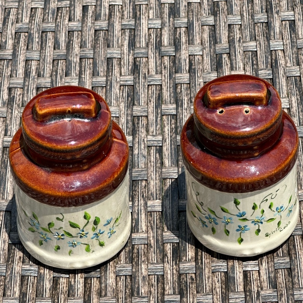 Vintage Milk Can Salt and Pepper Shakers (No Stoppers)